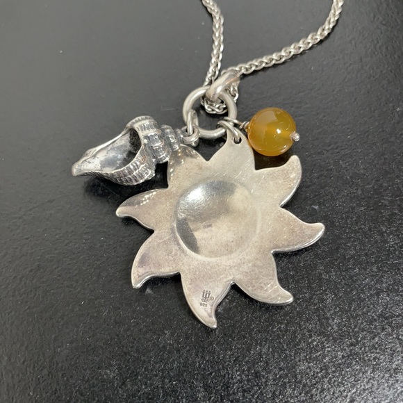 James Avery Sterling Silver Sun Seashell Necklace - Picture 2 of 4